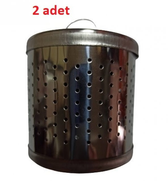 hagiki (2 Adet) Büyük Boy Metal Çaydanlık İçi Kapaklı Süzgeç Çay Demleme Süzgeci (2 Adet)