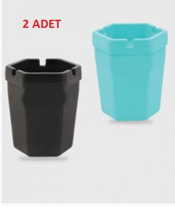 hagiki (2ADET) Kokusuz Küllük Renkli Köşeli Dumansız Sigara Küllüğü (2ADET)