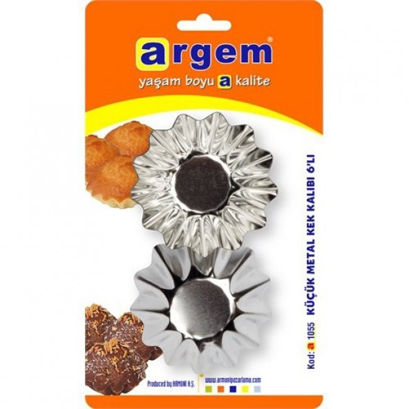 gik 6lı metal kek kalıbı