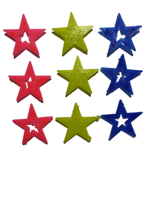 hagiki (1 adet) 9 Adetli Yıldız Model Bisiklet Süsü Jant Süsleme (1 adet)