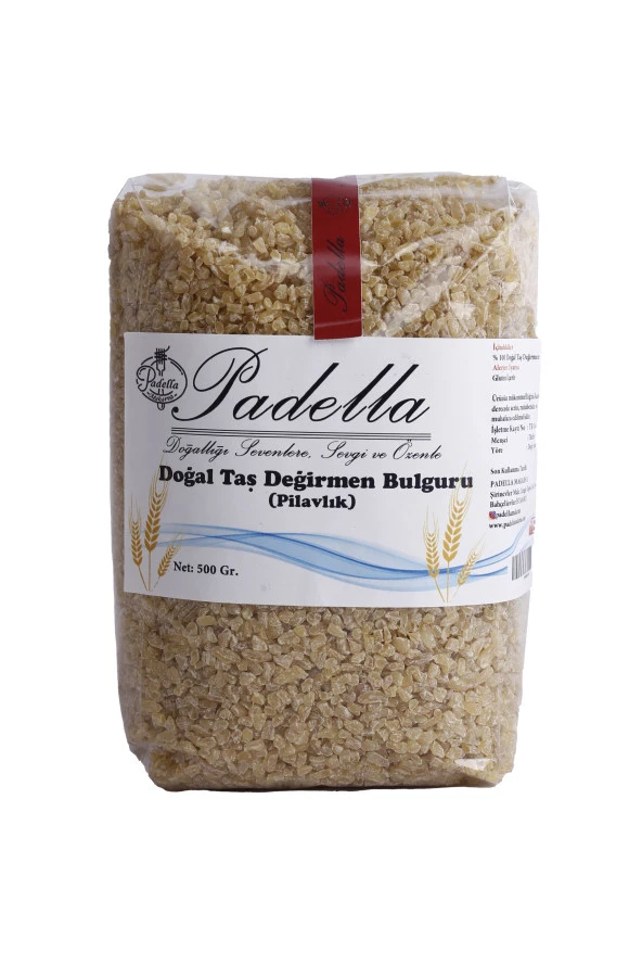 Doğal Taş Değirmen Malatya hacı Halil çiftliği  Köy Bulguru 500 Gr