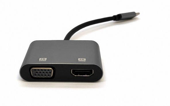 Beek BC-DSP-ADP-USBC-HAVG USB Type C to VGA HDMI Usb Ekran Adaptörü