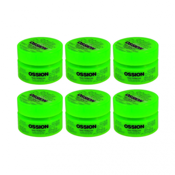 Ossion Saç Şekillendirici Mat Wax 100 Ml 6 Adet - 2