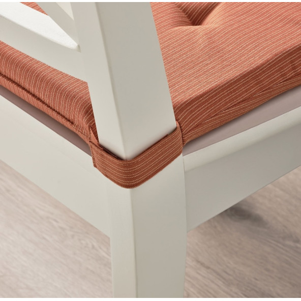 IKEA  Justına 35/42X40 Cm Sandalye Minderi Turuncu - 3