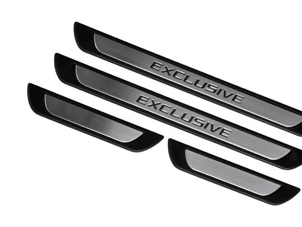Fiat 500X Krom Kapı Eşik Koruması Exclusive Line 2014 Üzeri 4 Parça - 4