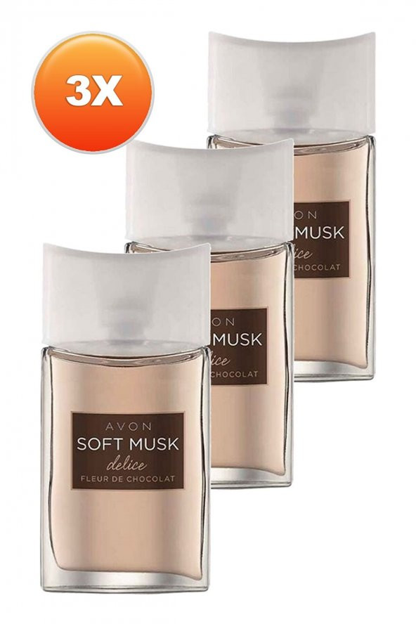 3lü Avon Soft Musk Delice Kadın Parfüm 50 ml