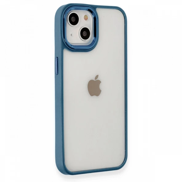 iPhone 14 Plus Kılıf Luna Lens Kamera Çerçeveli Silikon Kapak - 8