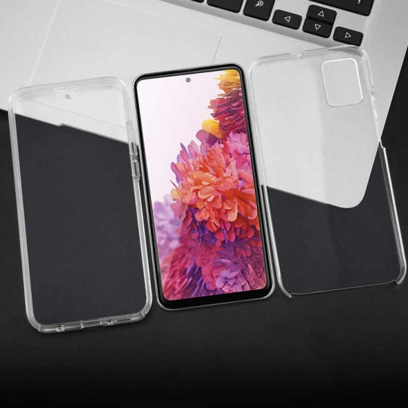Xiaomi Redmi K40 CVZR01 360 Tam Koruma Silikon Kılıf Şeffaf - 2