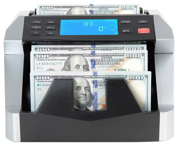 Baove GB7000B Karışık Para Sayma Makinesi - TL - Euro - Usd - Türkçe Sesli Uyarı + Müşteri Ekranı - 4