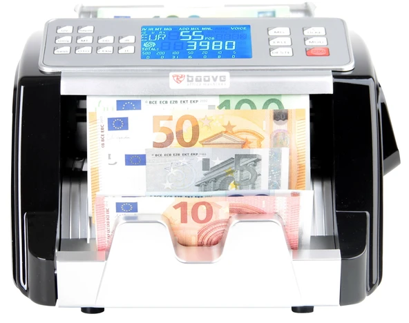Baove GB85000 Şarjlı Karışık Para Sayma Makinesi - TL - Euro - Usd - Türkçe Sesli Uyarı + Müşteri Ekranı - 2
