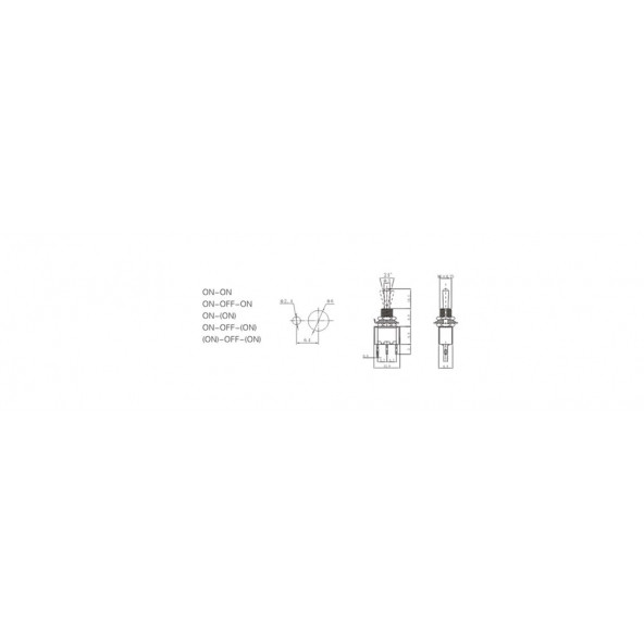TOGGLE SWITCH ON-OFF-ON 3P (MTS-103) - 2