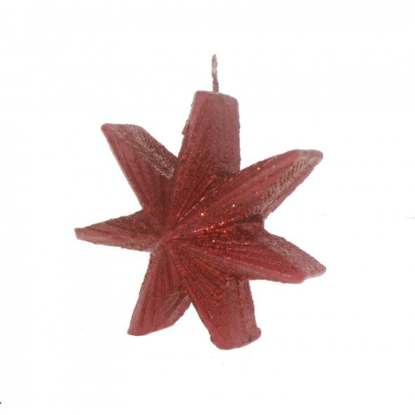 3x11cm Yılbaşı Mumu Yıldız Mum - 5