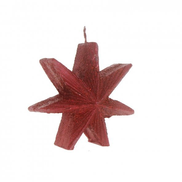 3x11cm Yılbaşı Mumu Yıldız Mum - 6