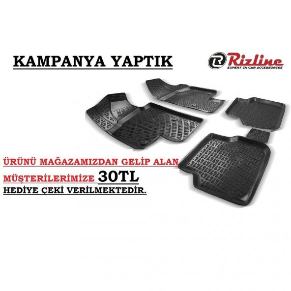 Nissan Pajero 3D Havuzlu Paspas Orjinal Rizline Drs