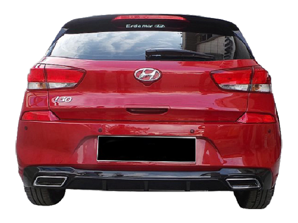 Hyundai İ30  (2017-2018) Arka Tampon - Difüzör (Plastik)