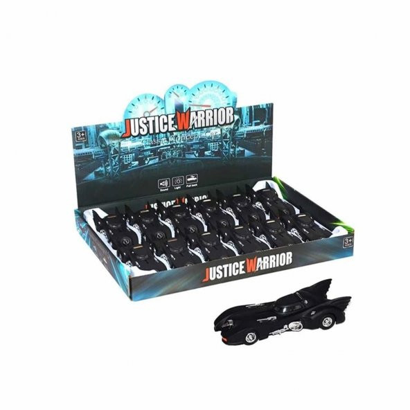 Çek Bırak Die Cast Metal Yarasa Araba - 1 adet fiyatıdır