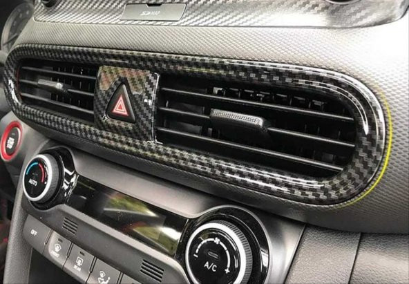 Hyundaı Kona Orta Menfez Kaplama - Karbon
