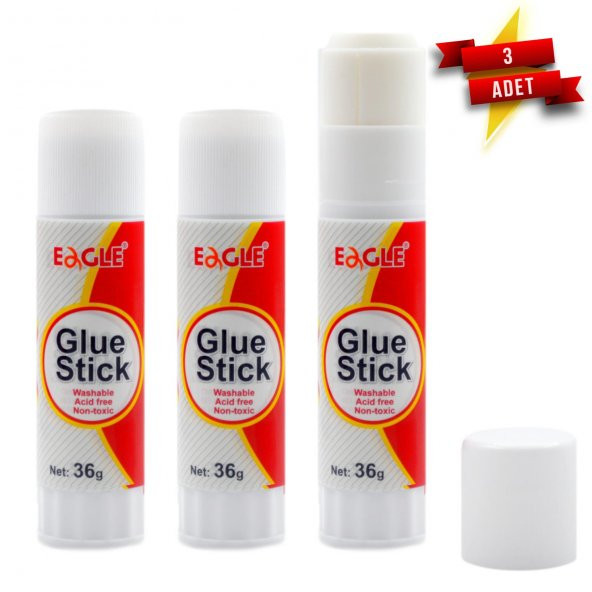 Eagle Glue Stick Yapıştırıcı 36 gr (TY310-36D) 3 Adet