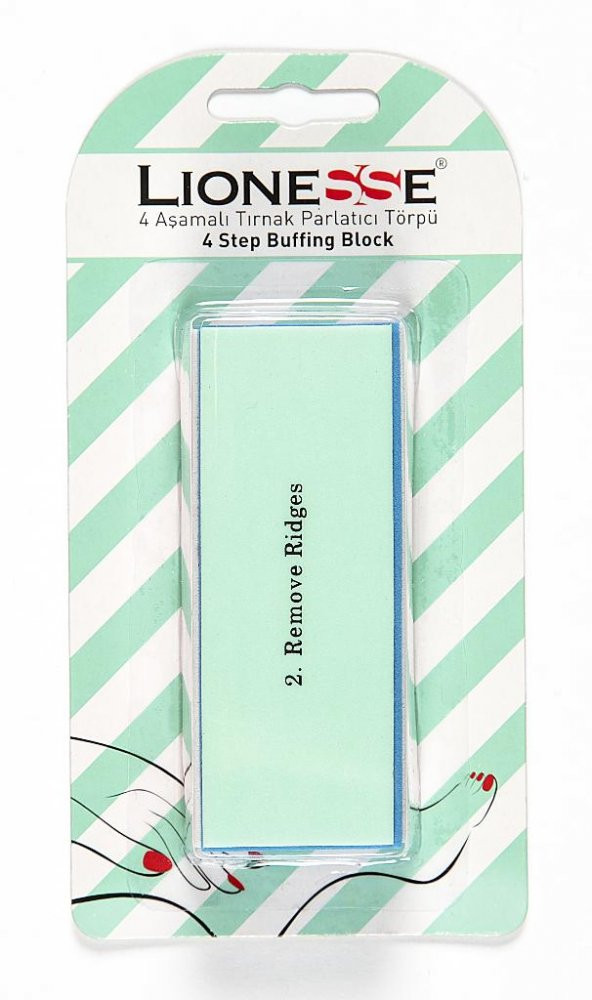 Lionesse 4 Aşamalı Tırnak Parlatıcı Törpü 2 Adet - Resim 3