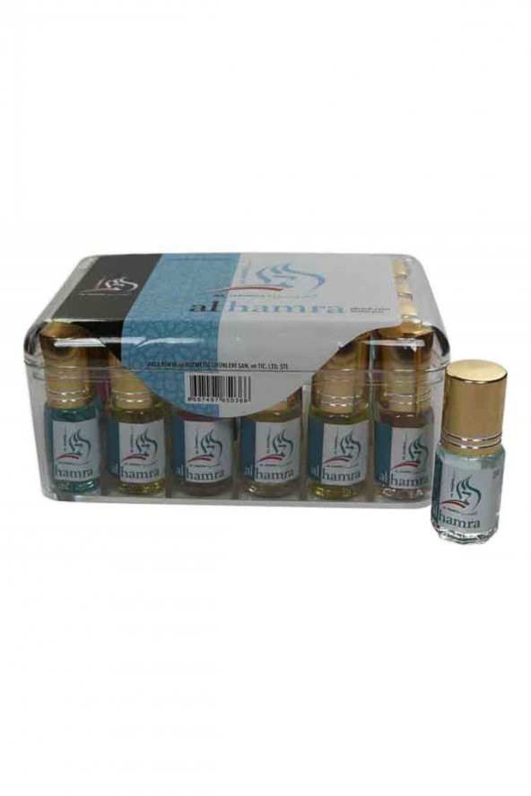 Al Hamra Metal 2,5 cc 24 lü Hac ve Umre Hediyelik Esans 3 Adet - 1