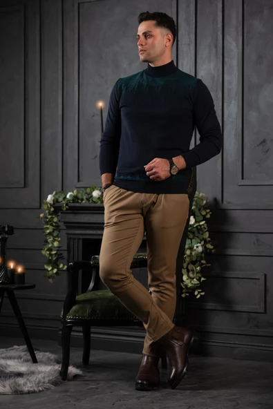 NEHİR BY AHMET ÜLKER REGULAR FİT BALIKÇI YAKA PAMUKLU ERKEK TRİKO KAZAK - 6