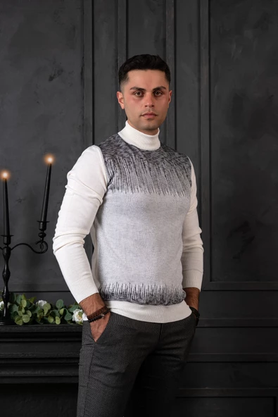 NEHİR BY AHMET ÜLKER REGULAR FİT BALIKÇI YAKA PAMUKLU ERKEK TRİKO KAZAK - 3