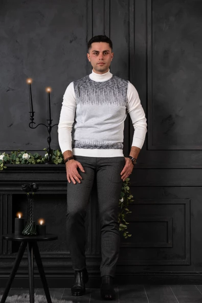 NEHİR BY AHMET ÜLKER REGULAR FİT BALIKÇI YAKA PAMUKLU ERKEK TRİKO KAZAK - 2