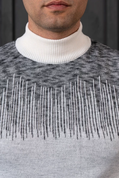 NEHİR BY AHMET ÜLKER REGULAR FİT BALIKÇI YAKA PAMUKLU ERKEK TRİKO KAZAK - 4