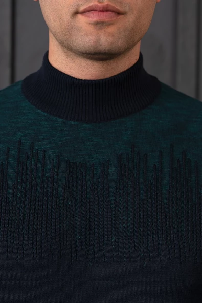 NEHİR BY AHMET ÜLKER REGULAR FİT BALIKÇI YAKA PAMUKLU ERKEK TRİKO KAZAK - 8