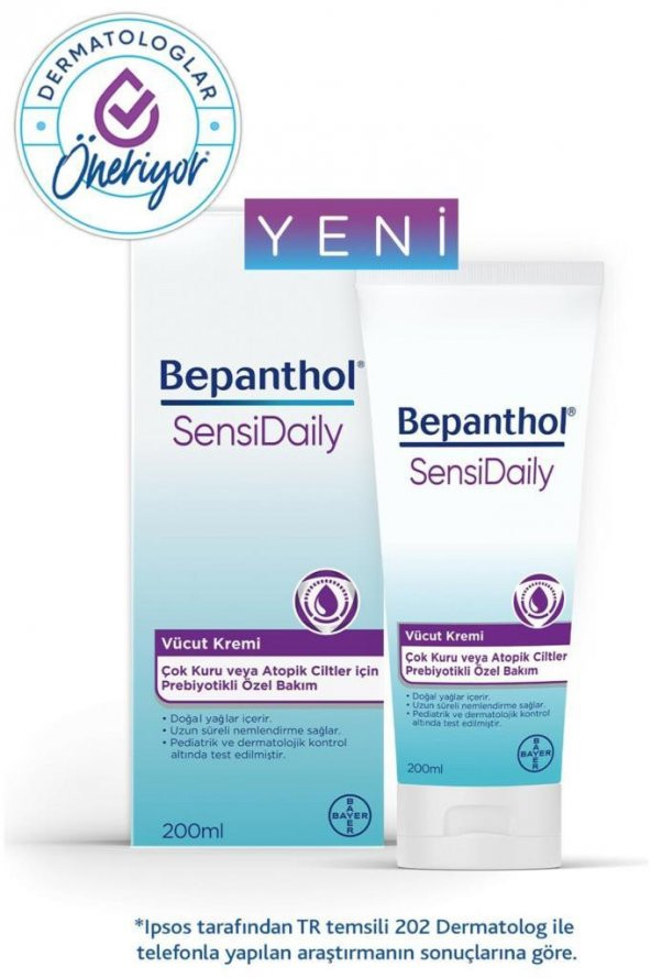 Bepanthol SensiDaily 200 ml Vücut Kremi