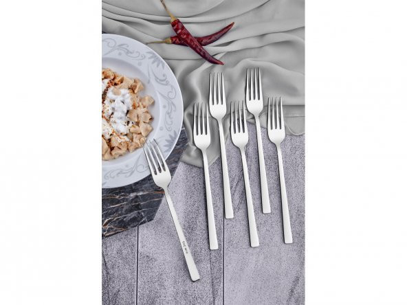 Taç Livia 6lı Yemek Çatalı - 5