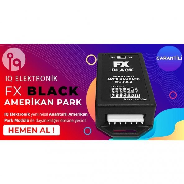 Iq Ayarsız Anahtarlı Amerikan Park Modulü Fx Black