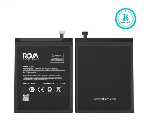 Rova Xiaomi Redmi Note 7 Batarya BN4A 4000mAh 1Yıl Garantili