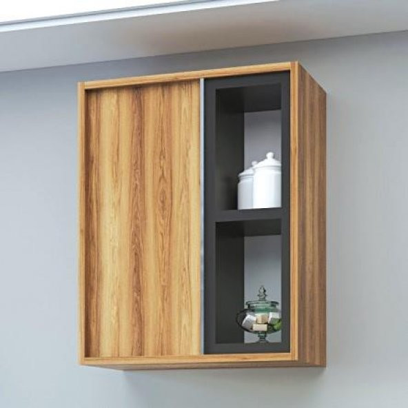 Denko Matia 65 cm Hazar MDF Çamaşır Makinesi Banyo Dolabı Takımı - 3