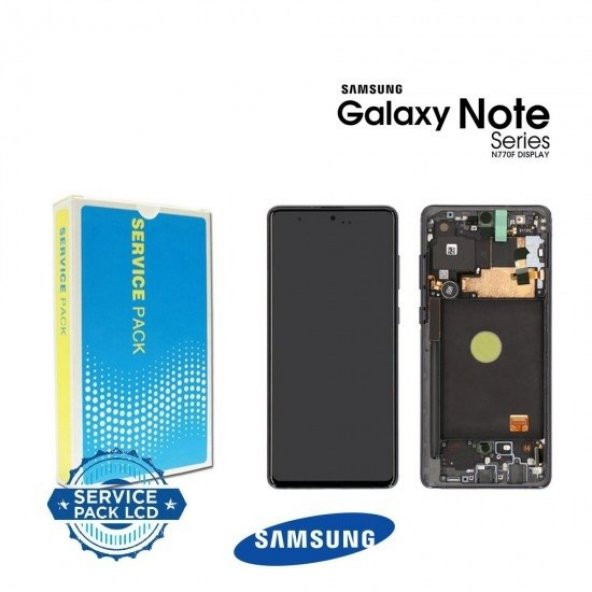 Samsung N770 Note 10 Lite Ekran Lcd Kasalı 100 Kvk Servis Orjinal