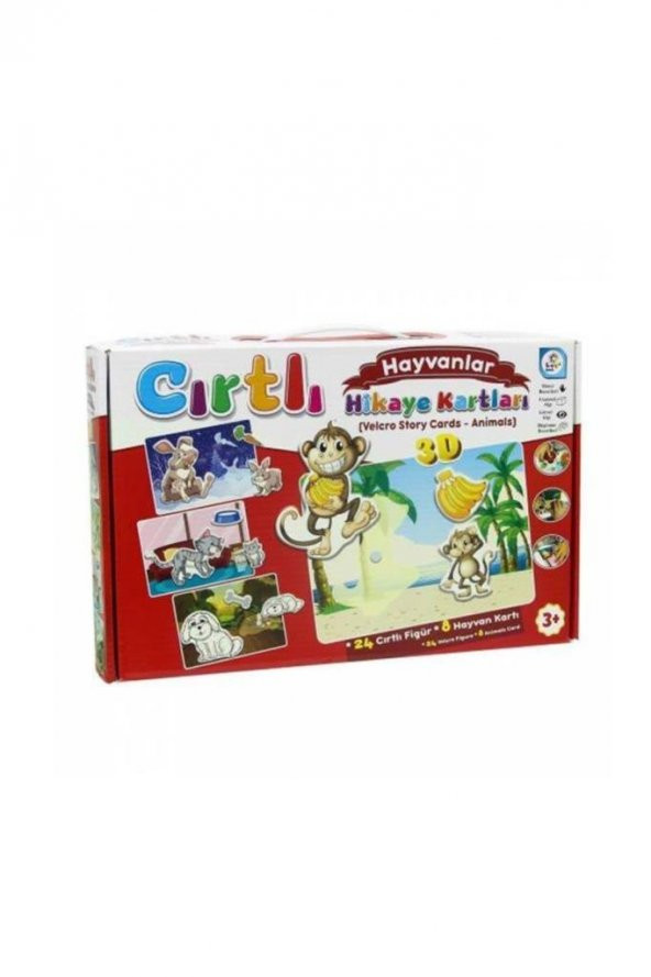 Laço Kids Puzzle Cırtlı Hikaye Kartları Hayvanlar LC7205