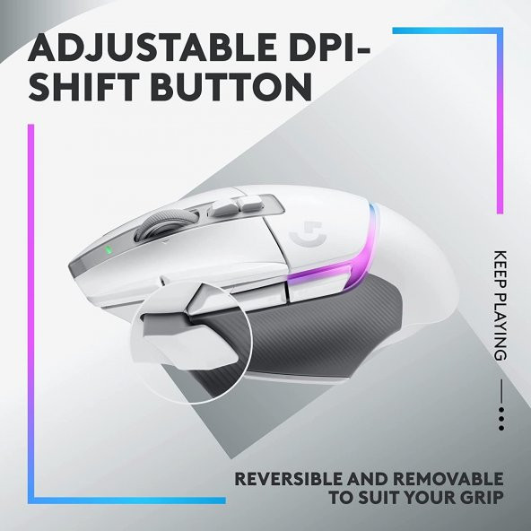 Logitech G G502 X Plus Kablosuz Hero 25K Sensörlü Rgb Aydınlatmalı Oyuncu Mouse - Beyaz - 2