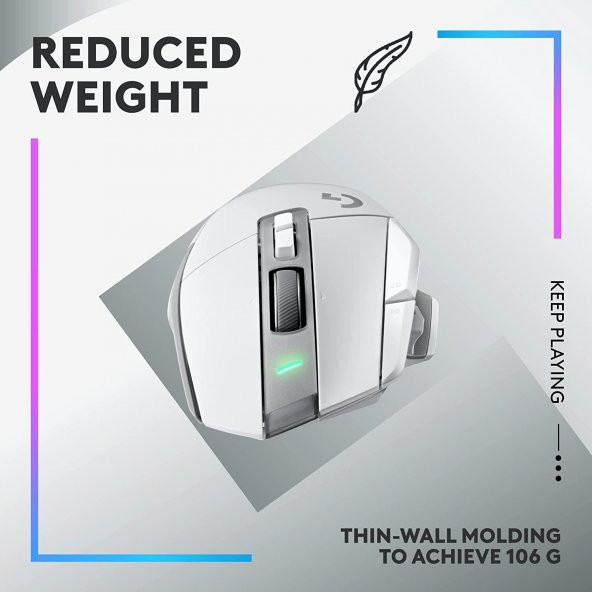 Logitech G G502 X Plus Kablosuz Hero 25K Sensörlü Rgb Aydınlatmalı Oyuncu Mouse - Beyaz - 4