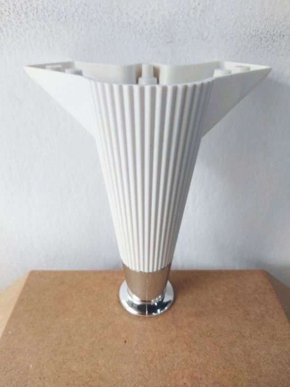 Mobilya Ayağı Çizgili Model 15cm Krom - 2