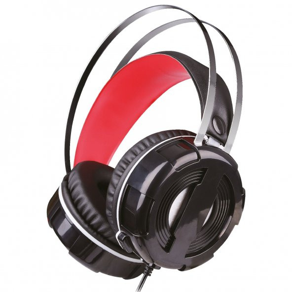 Sprange Sr-X6 Işıklı Oyuncu Mikrofonlu Kulaklık Siyah - Kırmızı