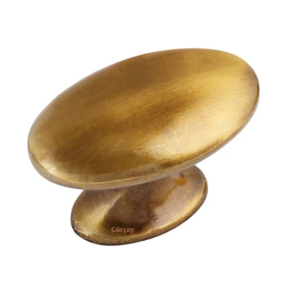 Luxury Arya Düğme Kulp Antik Sarı (2 Adet)