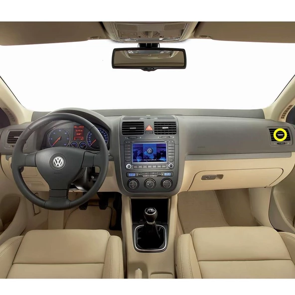 VW Golf 5 2004-2008 Sağ Havalandırma Izgarası Yön Tuşu 1K0819704D