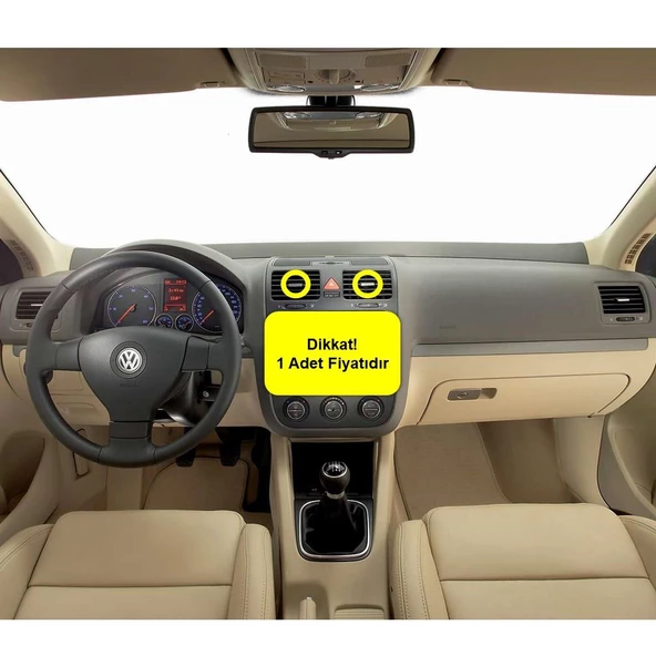 VW Golf 5 2004-2008 Orta Havalandırma Izgarası Yön Tuşu 1K0819728J
