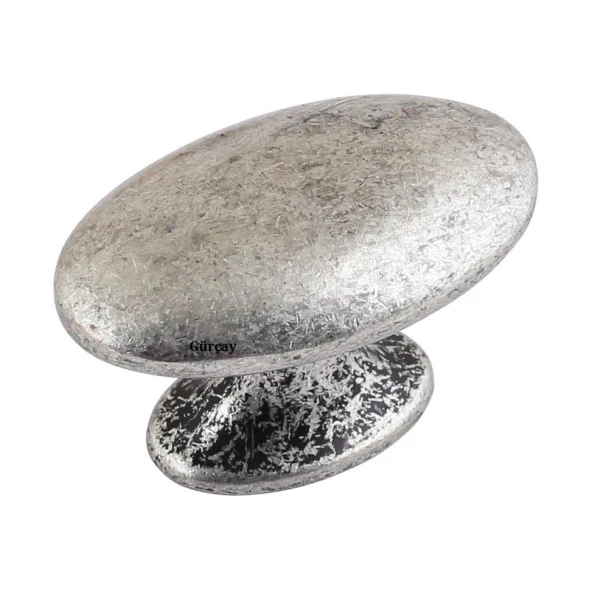 Luxury Arya Düğme Kulp Antik Gümüş ürün görseli