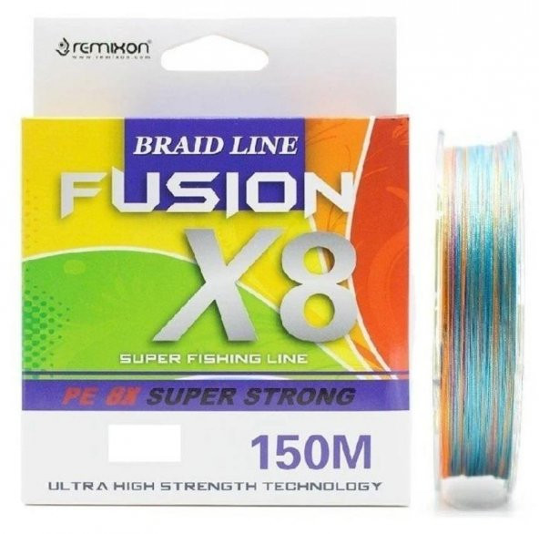 Remixon Fusion 150M 0,13mm X8 Multi Color İp Misina