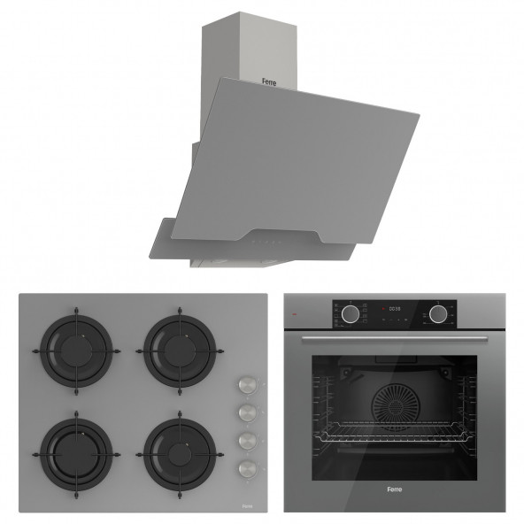 Ferre Fryart Cs Serisi Gri Ankastre Cam Set -D065 '' CS208 '' XE63CPR