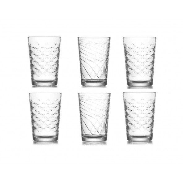 CAM 6 LI SU,MEŞRUBAT BARDAĞI VE TEZGAH ÜSTÜ BARDAK KURUTMALIK SET - 6