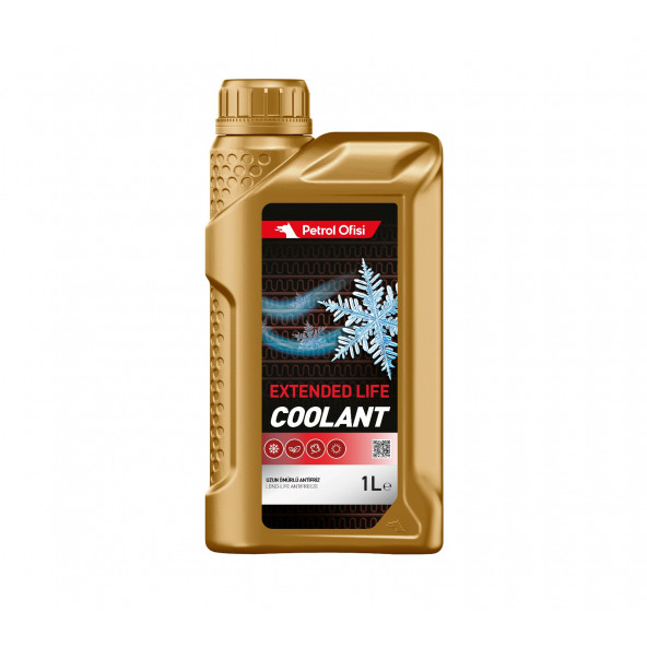 Petrol Ofisi Extended Life Coolant Organik Kırmızı Antifiriz 1 litre