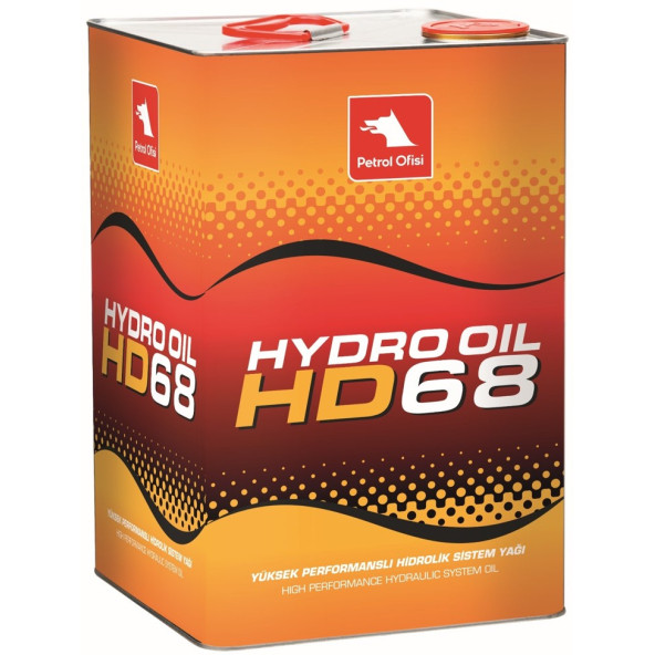 Petrol Ofisi Hydro Oil Hd 68 Teneke 17 Litre 15 kg Üretim Yılı: 2023