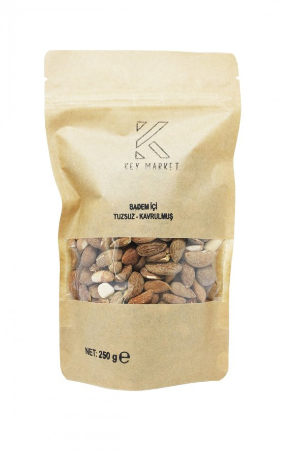 Key Market Doğal Kavrulmuş Badem İçi 250 G